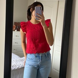 Mexican eyelet shirt